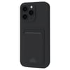 Mey İthalat®  iPhone 16 Plus Kılıf Kelvin Kartvizitli Silikon - Siyah