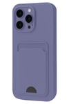 Mey İthalat®  iPhone 16 Plus Kılıf Kelvin Kartvizitli Silikon - Lila