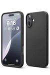 Mey İthalat®  iPhone 16 Plus Kılıf Nano içi Kadife Silikon - Siyah