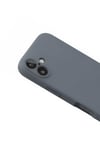 Mey İthalat®  iPhone 16 Plus Kılıf Nano içi Kadife Silikon - Gri