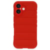 Mey İthalat®  iPhone 16 Plus Kılıf Optimum Silikon - Kırmızı