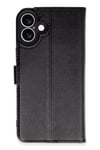 Mey İthalat®  iPhone 16 Plus Kılıf Trend S Plus Kapaklı Kılıf - Siyah