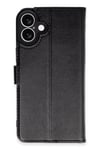 Mey İthalat®  iPhone 16 Plus Kılıf Trend S Plus Kapaklı Kılıf - Siyah