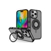 Mey İthalat®  iPhone 16 Pro Banza Magsafe Standlı Kapak - Siyah