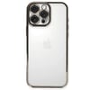 Mey İthalat®  iPhone 16 Pro Kılıf  Lensli Silikon - Titanyum Gri