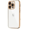 Mey İthalat®  iPhone 16 Pro Kılıf  Lensli Silikon - Desert