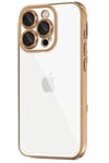 Mey İthalat®  iPhone 16 Pro Kılıf  Lensli Silikon - Desert
