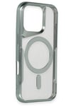 Mey İthalat®  iPhone 16 Pro Kılıf Boyi Magsafe Silikon Kapak - Kahverengi