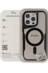Mey İthalat®  iPhone 16 Pro Kılıf Boyi Magsafe Silikon Kapak - Kahverengi
