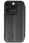 Mey İthalat®  iPhone 16 Pro Kılıf Flip Cover - Siyah