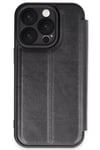 Mey İthalat®  iPhone 16 Pro Kılıf Flip Cover - Siyah