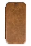 Mey İthalat®  iPhone 16 Pro Kılıf Flip Cover - Taba