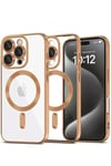 Mey İthalat®  iPhone 16 Pro Kılıf Kross Magneticsafe Kapak - Çöl Titanyum