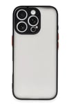 Mey İthalat®  iPhone 16 Pro Kılıf Montreal Silikon Kapak - Siyah