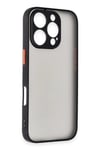 Mey İthalat®  iPhone 16 Pro Kılıf Montreal Silikon Kapak - Siyah