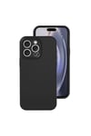 Mey İthalat®  iPhone 16 Pro Kılıf Nano içi Kadife Silikon - Siyah