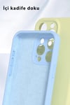 Mey İthalat®  iPhone 16 Pro Kılıf Nano içi Kadife Silikon - Mavi