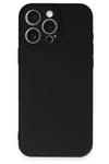 Mey İthalat®  iPhone 16 Pro Kılıf Nano içi Kadife Silikon - Siyah