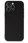 Mey İthalat®  iPhone 16 Pro Kılıf Nano içi Kadife Silikon - Siyah