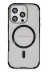 Mey İthalat®  iPhone 16 Pro Max Hilton Magsafe Kapak - Siyah