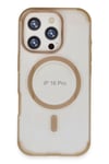 Mey İthalat®  iPhone 16 Pro Max Hilton Magsafe Kapak - Gold