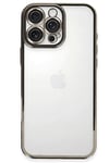 Mey İthalat®  iPhone 16 Pro Max Kılıf  Lensli Silikon - Titanyum Gri