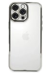 Mey İthalat®  iPhone 16 Pro Max Kılıf  Lensli Silikon - Gümüş
