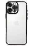 Mey İthalat®  iPhone 16 Pro Max Kılıf  Lensli Silikon - Siyah