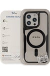 Mey İthalat®  iPhone 16 Pro Max Kılıf Boyi Magsafe Silikon Kapak - Titan Gri