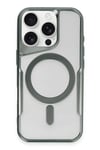 Mey İthalat®  iPhone 16 Pro Max Kılıf Boyi Magsafe Silikon Kapak - Yeşil