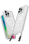 Mey İthalat®  iPhone 16 Pro Max Kılıf Enka Magsafe Silikon Kılıf - Şeffaf