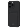 Mey İthalat®  iPhone 16 Pro Max Kılıf Kelvin Kartvizitli Silikon - Siyah