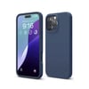 Mey İthalat®  iPhone 16 Pro Max Kılıf Nano içi Kadife Silikon - Lacivert