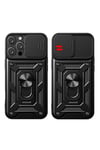 Mey İthalat®  iPhone 16 Pro Max Kılıf Pars Lens Yüzüklü Silikon - Yeşil