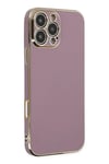 Mey İthalat®  iPhone 16 Pro Max Kılıf Volet Silikon - Mor