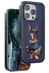 Mey İthalat®  iPhone 16 Pro Perma Desenli Kapak - Lacivert