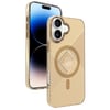 Mey İthalat®  iPhone 16 Stella PC Sert Magsafe Kılıf - Gold