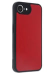 Mey İthalat®  iPhone 16E Kılıf Aras Deri Kapak - Kırmızı