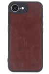 Mey İthalat®  iPhone 16E Kılıf Aras Deri Kapak - Bordo