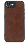 Mey İthalat®  iPhone 16E Kılıf Aras Deri Kapak - Taba