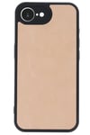 Mey İthalat®  iPhone 16E Kılıf Aras Deri Kapak - Pudra