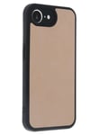 Mey İthalat®  iPhone 16E Kılıf Aras Deri Kapak - Pudra