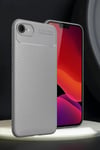 Mey İthalat®  iPhone 16E Kılıf Auto Focus Karbon Kapak - Gri