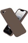 Mey İthalat®  iPhone 16E Kılıf First Silikon - Kahverengi