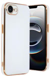 Mey İthalat®  iPhone 16E Kılıf Volet Silikon - Beyaz