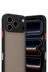 Mey İthalat®  iPhone 17 Pro Kılıf Montreal Silikon Kapak - Siyah
