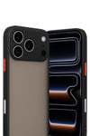 Mey İthalat®  iPhone 17 Pro Max Kılıf Montreal Silikon Kapak - Siyah