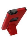 Mey İthalat®  iPhone 6 Kılıf Mega Standlı Silikon - Kırmızı