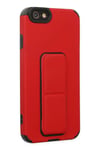 Mey İthalat®  iPhone 6 Kılıf Mega Standlı Silikon - Kırmızı