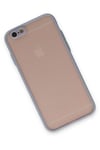 Mey İthalat®  iPhone 6 Kılıf Montreal Silikon Kapak - Gri